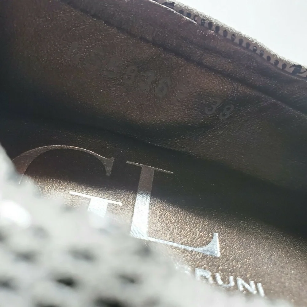 AGL ATTILIO GIUSTI LEOMBRUNI LEATHER CAP FLATS 8 - Picture 11 of 11